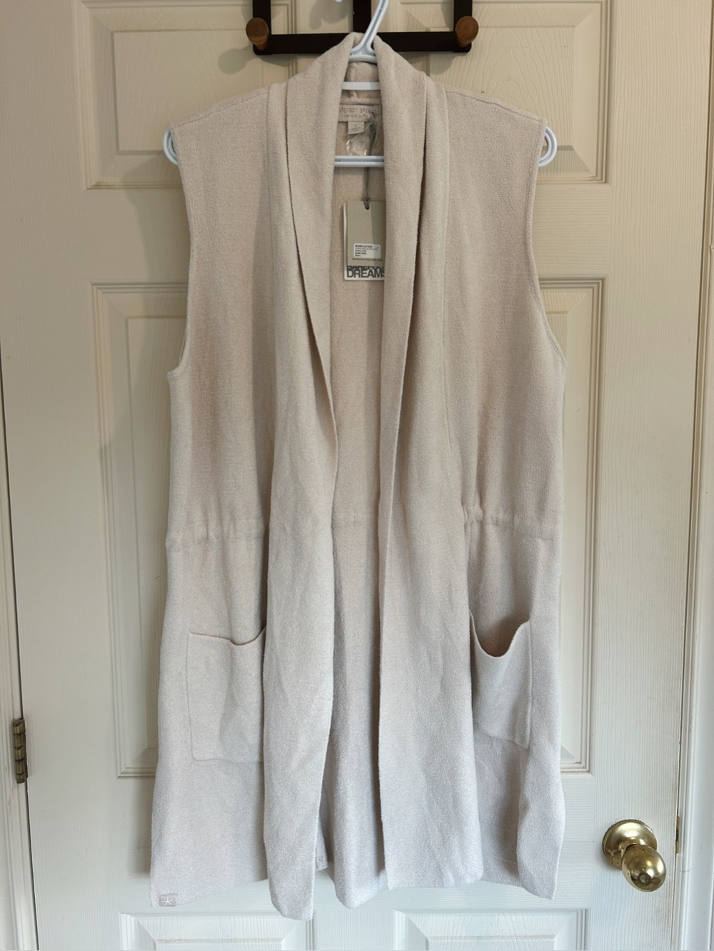 Barefoot Dreams Cozy Cream Open-Front Vest